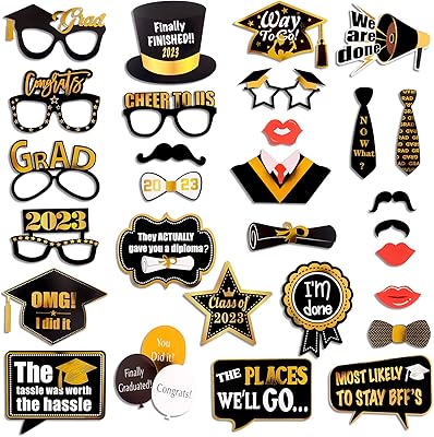 Photoaton Diploma Discount Accessories, Large Accessories Diploma Discount Photo in Black and Gold, Fuck supplies 2023 for children and students, 29 pieces, 29 pieces.. DIAYTAR NIGERIA puts thousands of products at your fingertips with affordable prices and delivery within a week.