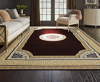 Al-Salem carpet, traditional classic carpet from the Super Sabah collection, size 060 cm x 110 cm, brown.. Get your essentials without leaving home — thanks to DIAYTAR Nigeria.