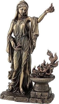 28 cm Hestia - Cold flowed bronze statue of the Greek God... DIAYTAR NIGERIA makes quality accessible with our diverse product range and dependable delivery service.
