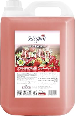 Elegant handwashed liquid - 5 liters - Sweet strawberry - Effective protection against germs - Liquid washing for the hands that provides soft and effective treatment - fragrant and soft.. Shop smarter with DIAYTAR Nigeria — affordable prices and a wide product range delivered in just 5 to 8 days.