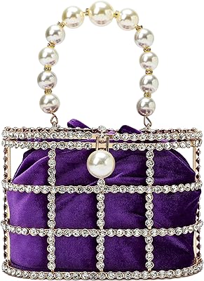 Small handbag for women with pearls and diamonds for weddings promo balls.. DIAYTAR NIGERIA: Where affordable shopping meets reliable nationwide delivery in less than a week.