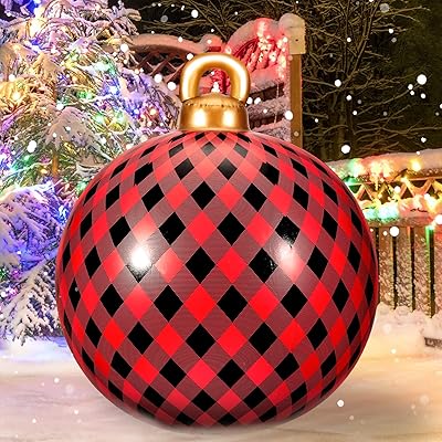 24 -inch inflatable Christmas ball, Christmas inflatable ball decorations, large Christmas exterior with red tiles, decorated PVC inflatable ball, giant inflatable Christmas toys, lawn, porch, tree.. DIAYTAR NIGERIA: Your affordable gateway to thousands of products delivered promptly nationwide.