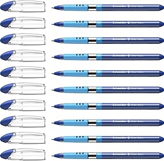 Schneider Basic M Slider ball pen (medium) 1.0 mm, transparent body, blue ink, 10 box (151103).. Shop from our extensive catalog at DIAYTAR NIGERIA and enjoy doorstep delivery in just 5-8 days.