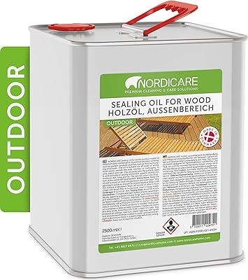 Outdoor teak oil Nordcare - Teak garden oil - Suitable for all outdoor woods, Danish oil for outdoor wood, wood protection - easy to use (2.5 liters).. Your comprehensive marketplace awaits at DIAYTAR NIGERIA with affordable prices and reliable delivery times.