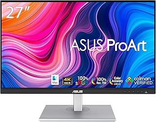 ASS PROART PA279CV 27 "4K HDR UHD (3840 x 2160), IPS, 100 % SRGB/REC. 709, ΔE <2, USB-C USB-C DisplayPort HDMI, KALMAN certified, compatible with laptop and mac screen, black.. Your complete shopping solution, DIAYTAR NIGERIA offers extensive choice with competitive prices and delivery.
