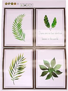 Home Pro wall sticker with sheet in the shape of leaves, size 50 x 70 cm, multicolored, 3007.. DIAYTAR NIGERIA combines affordability, variety, and convenience with nationwide delivery services.