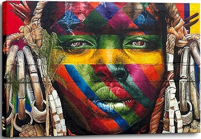 Wall art with modern African-American design with an abstract pattern by an artist and men of yellow color for the living room, the bedroom, the bathroom, the office and the house, ready to hang.. Enjoy effortless shopping and speedy delivery with DIAYTAR Nigeria.