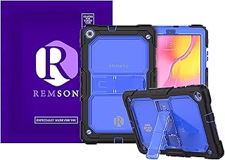 Ramson Protective case resistant to shocks and falls with crutch and shoulder compatible with Samsung Galaxy Tab A 10.1 inch T510 (transparent blue).. Home to endless choices and pocket-friendly prices — DIAYTAR Nigeria.