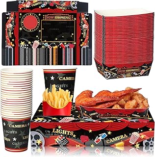 Set of party supplies for cinema evenings movie snacks with paper food.. Shop from Nigeria's largest product selection at DIAYTAR, with budget-friendly prices and swift delivery.