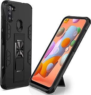 Mobile shell compatible with Samsung Galaxy A11 with Metal Ring and Integrated Hand Fat, Mobile Coque adapted to the magnetic car support (black).. DIAYTAR NIGERIA connects you with what you need at prices you'll love, delivered within 8 days.