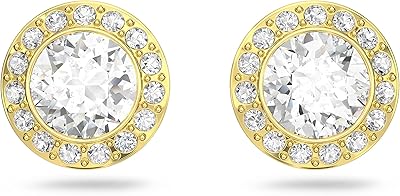 Angelique crystal jewelry collection for women, pink and golden gold finish.. Your complete retail destination, DIAYTAR NIGERIA combines extensive variety with prompt delivery.