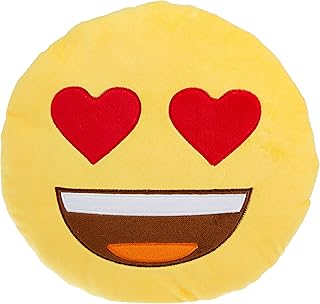 Emoji cushion with heart pattern - yellow, 33 cm.. Nigeria's most diverse e-commerce platform delivers quality and affordability to your doorstep in 5-8 days.