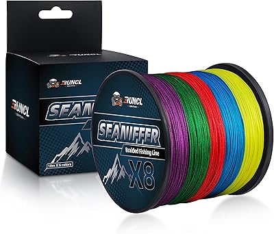 Ransel X8 braided fishing line, high quality fresh/salted water line, abrasion resistant, ultra fine, without stretching, multicolored fishing line, 328/546/1093 yards, 8-200lbs.. Shop smart, shop DIAYTAR - Nigeria's most affordable e-commerce platform with nationwide delivery.