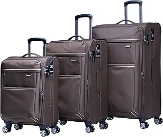 Extensible flexible luggage unisex in light polyester with TSA V6093sz TSA lock, Canari yellow, set of 3, set of travel luggage.. Your one-click solution to affordable shopping, DIAYTAR NIGERIA delivers quality products nationwide.