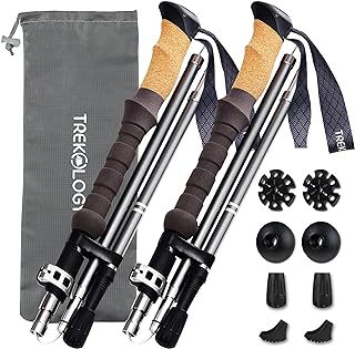 Trek -Z pair of northern folding hiking sticks - Light folding walking cane aluminum 7075 for men and elderly women.. Click, pay, receive — DIAYTAR Nigeria makes online shopping seamless.