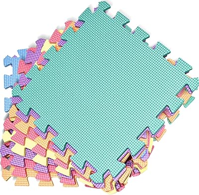 Kidola foam gaming carpets for children (29 x 29 cm) - Thick and soft EVA foam floor mats - large multicolored, safe and comfortable games of 7 mm thick (18 pieces).. DIAYTAR NIGERIA: Where every shopping need is fulfilled with affordable prices and nationwide shipping.