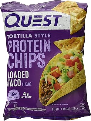 Quest Nutrition - Protein chips tortilla style - Tacos loaded - 32 grams.. No hassle, just shopping — DIAYTAR Nigeria delivers in under 8 days.