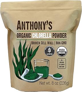 Anthony's organic chlorelle powder, 8 oz, GMO -free, gluten -wall, broken cell wall.. You choose it, we deliver it — DIAYTAR Nigeria makes shopping easy.