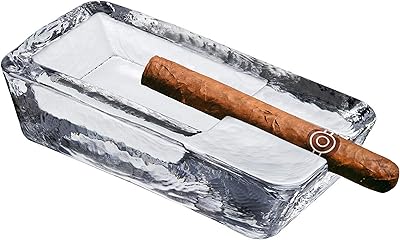 Robust crystal glass ashtray made by hand Pasabahs (2.7 lb, l).. DIAYTAR NIGERIA makes quality accessible with our diverse product range and dependable delivery service.