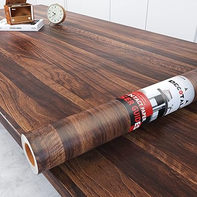 Decotock Wooden Wallpaper Wooden 12 x 104 "Brown Wood Wallpaper Vintage Wood Grain Contact Dining Room Dining Table Drawing Table.. Discover endless possibilities with DIAYTAR NIGERIA's vast e-commerce selection and budget-friendly delivery.