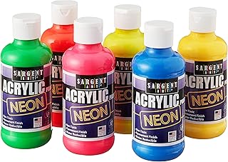 Acrylic painting neon santry arts, set of 6 colors neon x 8 fl oz, vibrant neon colors, non -toxic.. DIAYTAR NIGERIA: Where every search yields affordable results delivered promptly to your door.