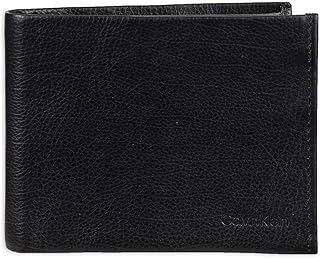 Portfolio with two parts RFID Calvin Klein for men, black, black, single size, modern.. DIAYTAR NIGERIA: Redefining online shopping with unbeatable prices and consistent delivery times.