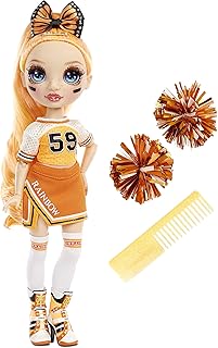 Rainbow High Poppy Rowan de Cheer doll - Elegant Orange Pom -Pom Girl Doll with 2 pompoms and accessories, excellent gift for children aged 6 to 12.. DIAYTAR NIGERIA combines affordability, variety, and convenience with nationwide delivery services.