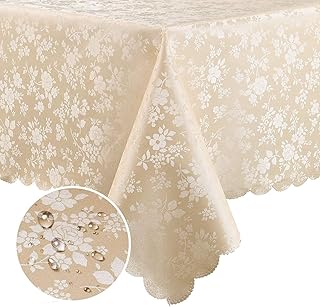 Washable vinyl tablecloth in machine, rectangular dining table easy to clean, 100 % waterproof and anti-bracoubuts for kitchen and dining table.. DIAYTAR NIGERIA: Where affordability meets variety in Nigeria's most comprehensive online marketplace.