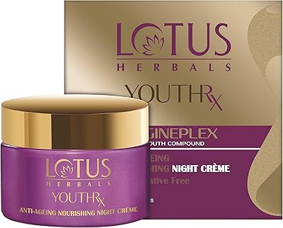 Nourishing Night Night Cream Eutherx from Lotus Herbals, white.. Discover the perfect shopping balance at DIAYTAR NIGERIA with competitive prices and prompt delivery.