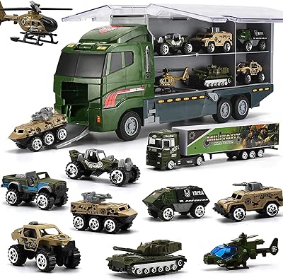 Coolplay 10 in 1 Truck Truck Army Truck Take Toy for children, mini Combat car toy together in a carrier truck for children boys 3 years old.. Shop millions of products across categories on DIAYTAR Nigeria — delivered right to your door.