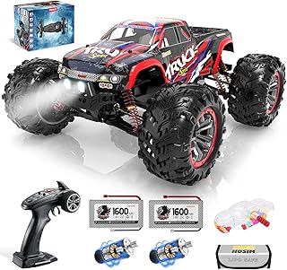 Hosim Monster Truck remote -controlled high speed 1:10 48+ kph 4WD RC cars for adults and boys with 2 batteries for more than 40 minutes, children's gift (red).. Embrace a new era of online shopping with DIAYTAR NIGERIA's extensive range and budget-friendly prices.