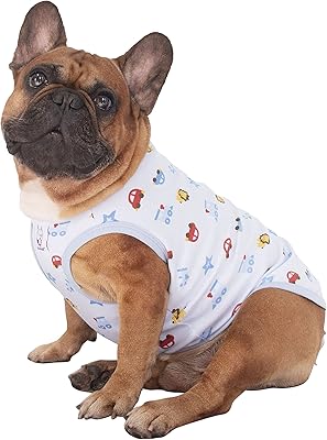 Cartoon t -shirt Eco Bulldog French, Cute clothes for medium -sized dogs, large tank top frenchie BOSTON BOSTON TERRIER and PITBULL car - Size L.. Shop across categories at DIAYTAR NIGERIA with the confidence of affordable prices and delivery within 8 days.