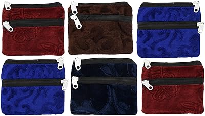 Heart Home Velvet Canvas Portfolio 6 Pieces For Women / Dravings / Batwa / Zipper Wallet (Multicolor) - CTHH18535.. Shop efficiently with DIAYTAR NIGERIA, offering thousands of products at unbeatable prices delivered promptly.
