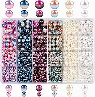 1890 pieces of multicolored pearls of round spacing in allykdon rainbow synthetic ABS soft for the.. DIAYTAR Nigeria: Shopping that fits your budget and your schedule.