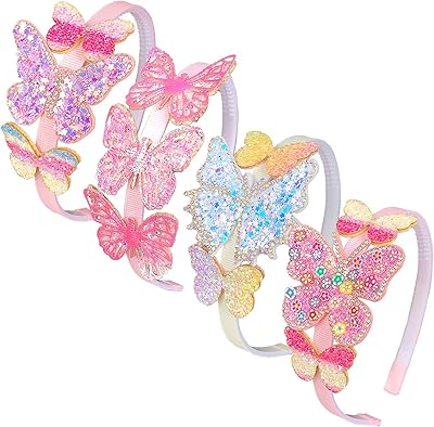 Elimirsa 4 pieces Bang butterfly for little girls girls butterfly strip for teenage girls all-small hair accessories hair celebration.. Experience budget-friendly shopping at DIAYTAR NIGERIA, Nigeria's premier online marketplace with quick delivery.