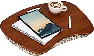 LAP Gear Bamboo laptop desk - Bamboo Brown - Suitable for laptops up to 17.3 inches - Model Number 91692.. DIAYTAR NIGERIA: Your affordable gateway to thousands of products delivered within a week.