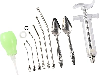 Commit to flying baby bird mini set of manual power syringes with 6 curved glass tubes and stainless steel metal supply spoon (50 ml).. Shop from anywhere in Nigeria and receive your DIAYTAR purchases at affordable prices within a week.