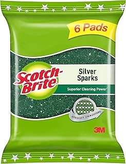 Scotch-Brite cleaning towels Silver Sparks 2.75 x 4 (package of 6).. DIAYTAR Nigeria — the online store where variety meets value.