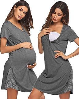 Night Breastfeeding Night Shirt, Maternity, Hospital, Breastfeeding Night Shirt and Division with Lace Border.. Discover shopping made simple with DIAYTAR NIGERIA's comprehensive platform and nationwide delivery service.