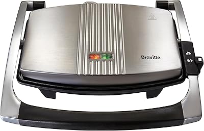 Breville sandwich press in stainless steel vst025.. Discover the joy of online shopping with DIAYTAR NIGERIA's budget-friendly prices and reliable shipping.