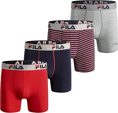 Set of 4 Fila boxers for men 95 % cotton 5 % elastane.. Navigate through thousands of products at pocket-friendly prices with DIAYTAR NIGERIA's easy-to-use platform.