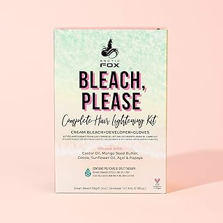 Arctic Fox Bleach Please Lightening Kit for Hair, Discovery Cream, Revealing 35 volumes and gloves infused with Açai, cocoa, sunflower oil and papaya! Vegans and without cruelty on animals.. Shop across boundaries at DIAYTAR NIGERIA and enjoy budget-friendly nationwide delivery within the week.
