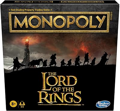 Monopoly: Lord of the Rings Edition Edition Edition Inspired by the Cinematic Trilogy, Family Games, from 8 years old (Amazon exclusivity).. DIAYTAR NIGERIA: Bringing quality products to every Nigerian home at prices everyone can afford.