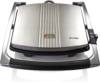 Sandwich/Panini Breville device | 4 slices | Aluminum plates with non -stick coating | stainless steel [VST026].. DIAYTAR NIGERIA stands as your affordable shopping ally with nationwide delivery in just 5-8 days.
