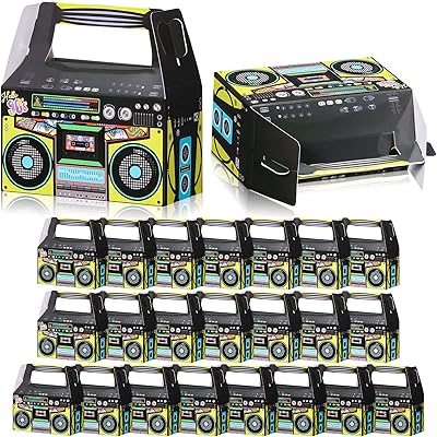 24 pieces with fantasy dragees of 80s and 90s, retro hip hop radio, party supplies, tables for birthday party, music (90s).. DIAYTAR NIGERIA: Your trusted e-commerce partner with extensive product choices and affordable delivery.
