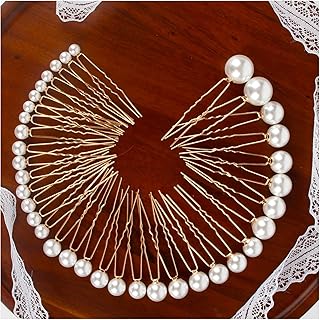 Elegant pearl hair pins, set of 36 wedding hair pins of 6 different sizes, suitable for daily use.. Your shopping needs fulfilled through DIAYTAR NIGERIA's extensive selection and nationwide delivery.