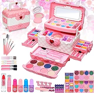 Makeup kit for children for girls - 57 pieces, children's makeup toys, non -toxic and washable game toy for little girls, real princess cosmetics for children aged 4 5 6 7 8 10 12 years old, Christmas and birthday gifts for teenagers.. DIAYTAR NIGERIA stands as your affordable shopping ally with nationwide delivery in just 5-8 days.