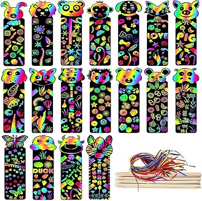 Artistic scandal to scratch, 48 sets of scratch-to-scratch marquees with pens and ribbon of mixed colors, DIY gift labels for children's party gifts, bags, treats, book lovers.. Nigeria's most loved e-commerce platform delivers affordable shopping solutions to your doorstep.