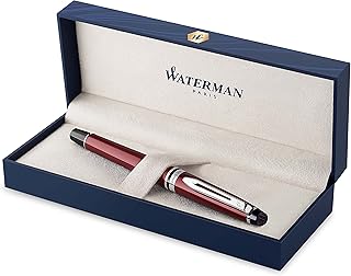 Waterman expert ball pen, dark red with chrome garnish, fine black recharge, gift box.. Your complete marketplace solution, DIAYTAR NIGERIA offers unbeatable value with delivery within the week.