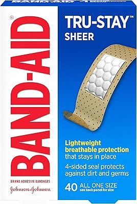Band-Aid True Stay Adhesive dressings for first aid and wound care, pack of 40 (1) transparent package.. DIAYTAR NIGERIA delivers what you want at prices you'll love, all within 5-8 days nationwide.